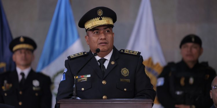 Director de la Policía Nacional Civil (PNC), Erick Rolando Osoy. / Foto: Alex Jacinto.