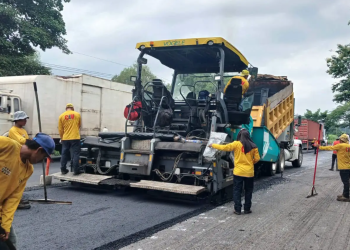COVIAL avanza con la recuperación de la carretera CA-2 Occidente. (Foto: CIV)