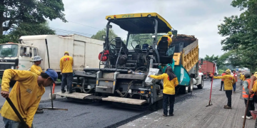 COVIAL avanza con la recuperación de la carretera CA-2 Occidente. (Foto: CIV)